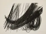 L 2 by Hans Hartung, 1973, Lithographie en noir sur Rives filigranné, sold May 2025