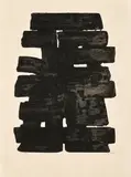 Eau-forte XIII by Pierre Soulages, 1957, Eau-forte en noir, sold May 2025