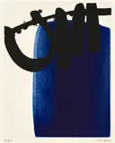Eau-forte XXI (a) by Pierre Soulages, 1972, Eau-forte en noir et bleu, sold May 2025