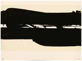 Lithographie n°39 by Pierre Soulages, 1977, Lithographie en noir, sold May 2025