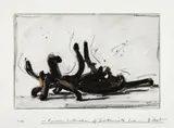 Random Combination of Indeterminate Lines by Bernar Venet, 2019, Eau-forte, héliogravure, carborundum et pointe sèche, sold May 2025