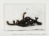 Random combination of Indeterminate Lines by Bernar Venet, 2019, Eau-forte, héliogravure, carborundum et pointe sèche, sold May 2025
