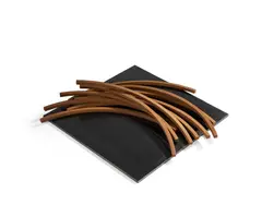 Uneven Collapse: 11 Arcs by Bernar Venet, 2022, Acier roulé sur un socle en acier patiné noir, sold May 2025