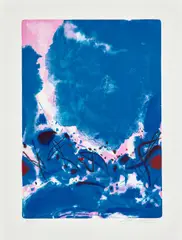 Apaisement by Chu Teh-chun, 1997, Lithographie en couleurs, sold May 2025