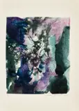 Elégie de Lackawanna by Zao Wou-ki, 1973, Lithographie originale signée et justifiée "H.C" pour illustrer les poèmes de Yvan Goll, sold May 2025
