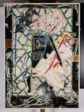 The counterpane by Frank Stella, 1989, Sérigraphie, lithographie, linogravure, sérigraphie d’apparence marbrée, rehaussée à la main et collage, sold May 2025
