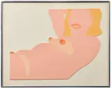 Great America Nude Cut Out by Tom Wesselmann, 1970, Crayon et acrylique en couleurs sur carton de musée découpé monté sur un support en carton blanc, sold May 2025