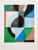 Avec moi-même - 1970 - 1 planche by Sonia Delaunay, Eau-forte et aquatinte en couleurs, sold May 2025