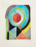 Avec moi-même - 1970 - 1 planche by Sonia Delaunay, Eau-forte et aquatinte en couleurs, sold May 2025