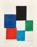 Avec moi-même - 1970 - 1 planche by Sonia Delaunay, Eau-forte et aquatinte en couleurs, sold May 2025
