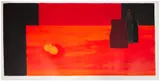 Grande nature morte rouge et noire by Bernard Cathelin, 1990, Lithographie en couleurs, sold May 2025