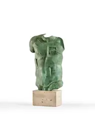 Persée by Igor Mitoraj, 1988, Bronze à patine verte et pierre, sold May 2025