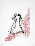 Dress in the Red Line by Chiharu Shiota, 2015, Lithographie en couleurs, sold May 2025
