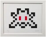 Full Little Big Space by Invader, 2019, Lithographie en couleurs et embossage, sold May 2025