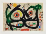 Le Lézard aux Plumes d'or - 1967/1971 - planche III by Joan Miró, Lithographie en couleurs, sold May 2025