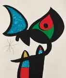 Espriu Miró - 1975 - 1 planche by Joan Miró, Eau-forte en couleurs, sold May 2025