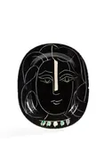 Visage de femme - 1953 (AR 220) by Pablo Picasso, Terre de faïence platter, painted in colors and partially glazed, from an edition of 400, stamped D'après Picasso / Mado, sold May 2025