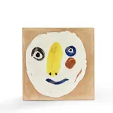 Tête polychrome - 1961 (AR 455) by Pablo Picasso, R.A. terre de faïence blanche, décor aux engobes, émail sous couverte au pinceau, patine grège, sold May 2025