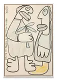 Attention Monsieur, vous me marchez sur le pied by Thierry Noir, 1993, Acrylique sur toile, sold Jun 2025