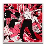 Scene by Cleon Peterson, 2007, Acrylique sur panneau, sold Jun 2025