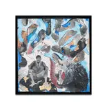 Océan Atlantique 1, 2021 by Omar Ba, Technique mixte sur toile, sold Jun 2025