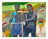 www.together.com.fc by Jean-David Nkot, 2018, Acrylique et Posca sur toile, sold Jun 2025