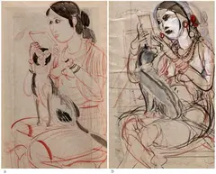 Untitled by K. G. Subramanyan, Watercolour on paper, offered Jan 2021