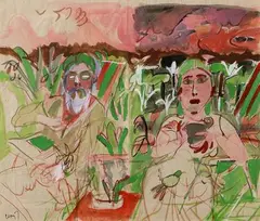 Untitled by K. G. Subramanyan, Watercolour on paper, offered Jan 2021