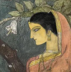 Untitled by Ganesh Pyne, Pastel on paper, sold Dec 2020