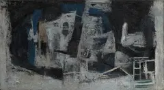 Untitled by Ram Kumar, 1961, Oil on canvas, sold Dec 2020