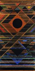 Gestation by S. H. Raza, 1989, Acrylic on canvas, sold Dec 2020