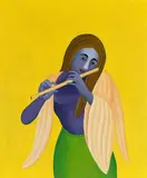 Untitled by Manjit Bawa, Oil on canvas, sold Dec 2020