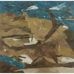 Untitled by Ram Kumar, Oil on canvas, sold Dec 2020
