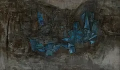 Untitled by Ram Kumar, Oil on canvas, sold Dec 2020