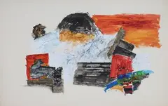 Untitled by Ram Kumar, 2001, Acrylic on paper, sold May 2020
