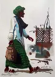 Untitled by Sanjay Bhattacharyya, 2018, Gouache and ink on paper, sold Apr 2020