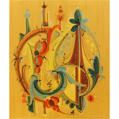 Untitled (Abstract) by Sigmun Aarseth, 1985, oil on canvas, sold Feb 2026