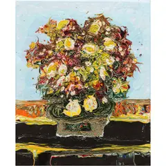 Still Life with Flowers by Jon Andrew Schooler, 2014, oil on canvas, sold Feb 2026