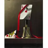 Untitled by Gerald Paul Stinski, oil on canvas affixed to board, sold Feb 2026