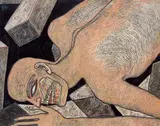 Aftermath by Jogen Chowdhury, 1998, Ink and pastel on paper, sold Sep 2026
