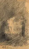 Recherche pour 'Ugolin' by Jean-Baptiste Carpeaux, Crayon noir, sold Sep 2025