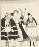 Quatre figures féminines by Georges Barbier, Encre de Chine, sold Sep 2025