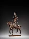 Jeanne d'Arc by Emmanuel Frémiet, Bronze à patine brun nuancé, sold Sep 2025