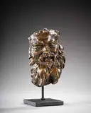 Masque de Silène by Jules Dalou, Bronze à patine brun nuancé, sold Sep 2025