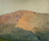 Champ de bataille : l’Hartmannswillerkopf, Alsace by Georges Scott, Aquarelle gouachée sur carton, sold Sep 2025
