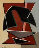 Proportions by Alberto Magnelli, 1963, Huile sur toile, sold Jun 2025