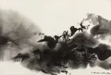 Sans titre by Zao Wou-ki, 1972, Encre de Chine sur papier, sold Jun 2025