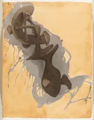 Sans titre by Agustín Cárdenas, 1980, Lavis d'encre et gouache sur papier, sold Jun 2025