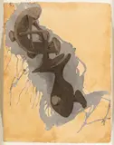 Sans titre by Agustín Cárdenas, 1980, Lavis d'encre et gouache sur papier, sold Jun 2025