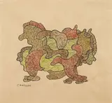 Sans titre by Gaston Chaissac, circa 1940, Aquarelle et encre sur papier, sold Jun 2025